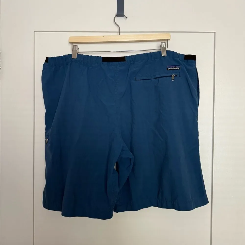 Patagonia Nylon Shorts 10'' Mens Sz XL Blue Belted Outdoor Hiking Camping - Picture 4 of 14